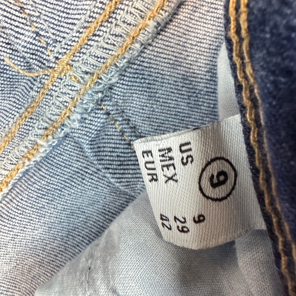 Enjean High Rise 5 Button Skinny Women's Distressed Blue Jeans - Picture 5 of 12